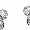 AeraVida Body Piercing Studs | Petite White Yellow Cubic Zirconia Flower .925 Sterling Silver Nose Ring Or Earrings