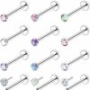 Hnxnskt Body Piercing Studs | Hnxnskt Threadless Push In Nose Rings Studs Surgical Steel Medusa Piercing Jewelry Lip Rings Labret Monroe Tragus Helix Cartilage Earrings Studs For Women Men 16G 18G 20G 6-10Mm