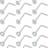 Lsnevsie Body Piercing Studs | Lsnevsie 20G Push In Theadless Nose Rings Studs Surgical Steel Hypoallergenic Nose Rings Studs Piercing Jewelry For Women Men Diamond 2Mm