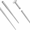 PunkTracker Body Piercing Studs | 14G/16G/18G Astm F136 Titanium Piercing Taper Insertion Pin For Internal Thread Tragus/Helix/Lip/Nose/Helix/Piercing Jewelry Cartilage Earrings Labret Nose Studs Stretcher Assistant Tool