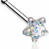 Freedom Fashion Body Piercing Studs | Freedom Fashion Star Glitter Sparkle 316L Surgical Steel Nose Stud Ring (Sold Individually)