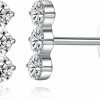 Gnoliew Body Piercing Studs | Gnoliew 18G Tragus Earrings For Women Girls 316L Stainless Steel Stud Cartilage Helix Barbell Piercing Jewelry