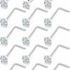 Lsnevsie Body Piercing Studs | Lsnevsie 20G Push In Theadless Nose Rings Studs Surgical Steel Hypoallergenic Nose Rings Studs Piercing Jewelry For Women Men Diamond 2Mm