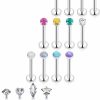 Jenxnjsjo Body Piercing Studs | Jenxnjsjo Cartilage Earring Tragus Piercing Jewelry Helix Piercing Jewelry Conch Piercing Jewelry Lip Rings Medusa Piercing Jewelry Cartilage Earrings For Women Piercing Jewelry Helix Earrings