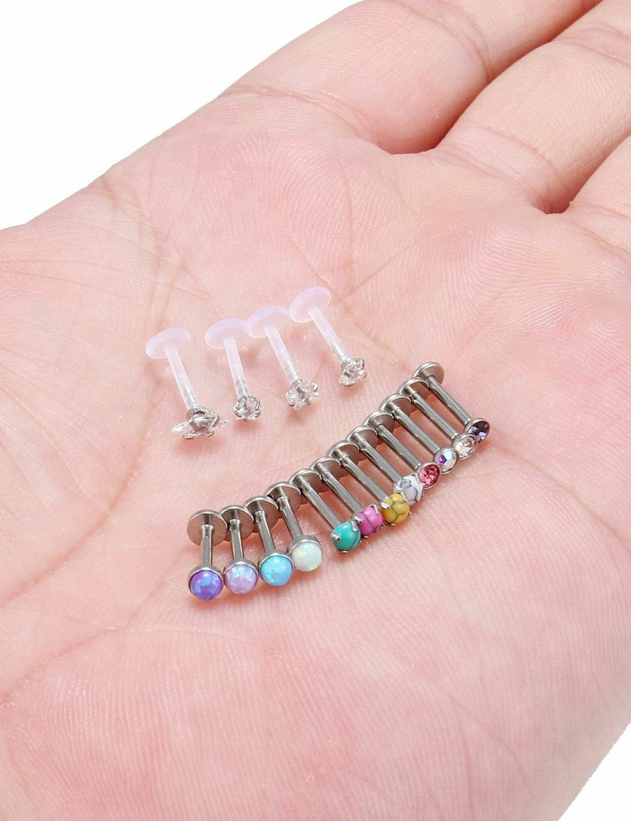 Jenxnjsjo Body Piercing Studs | Jenxnjsjo Cartilage Earring Tragus Piercing Jewelry Helix Piercing Jewelry Conch Piercing Jewelry Lip Rings Medusa Piercing Jewelry Cartilage Earrings For Women Piercing Jewelry Helix Earrings