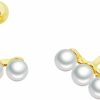 NewZenro Body Piercing Studs | 20G Minimalist 3 Pearl 925 Sterling Silver Tiny Mini Cute Small Ball Cartilage Stud Earrings For Women Teen Girls Sensitive Ear Dainty Simple Piercing Post Screw Back Helix Tragus Hypoallergenic Fashion Jewelry Gifts Daughter Bff Birthday Girlfirend Her Wife