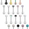 Xnsjeyy Body Piercing Studs | Xnsjeyy 16G Lip Rings For Women Stainless Surgical Steel Labret Jewelry Monroe Lip Ring Medusa Piercing Jewelry Tragus Helix Cartilage Forward Earring Piercing Jewelry For Women Cz Diamonds 3Mm 20Pcs