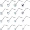 Lsnevsie Body Piercing Studs | Lsnevsie 18G 20G 22G Surgical Steel Opal Nose Rings Studs For Women Men Nose Piercing Jewelry Top Diamond 1.5Mm 2Mm 2.5Mm 3Mm