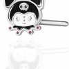 Hello Kitty Body Piercing Studs | Hello Kitty Kuromi Nose Rings 20G Stainless Steel L-Shape Kawaii Cute Nose Stud Officially Licensed Sanrio