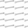 Ftovosyo Body Piercing Studs | Ftovosyo Nose Ring Studs 22G 20Pcs Surgical Steel Bone Nose Rings Pin Clear Diamond Cz Piercing Jewelry Women 1.5Mm 2Mm 2.5Mm 3Mm