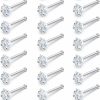 Msndnkwo Body Piercing Studs | Msndnkwo 18G 20G Straight Nose Rings Stud Surgical Stainless Steel Nose Studs Cute Nose Ring Stud,20 Gauge 18 Gauge Nose Piercing Jewelry For Women Men Body Piercing Jewelry 1.5Mm 2Mm 2.5Mm 3Mm