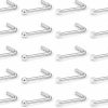 Ftovosyo Body Piercing Studs | Ftovosyo L Shaped Nose Rings 22G Surgical Steel Nose Studs Clear Diamond Cz Curved Bend Piercing Jewelry 20 Pieces 1.5Mm 2Mm 2.5Mm 3Mm